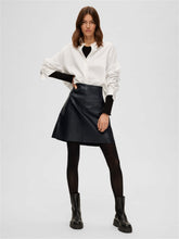 Indlæs billede til gallerivisning Selected Femme SLFNEW IBI MW LEATHER SKIRT B NOOS
