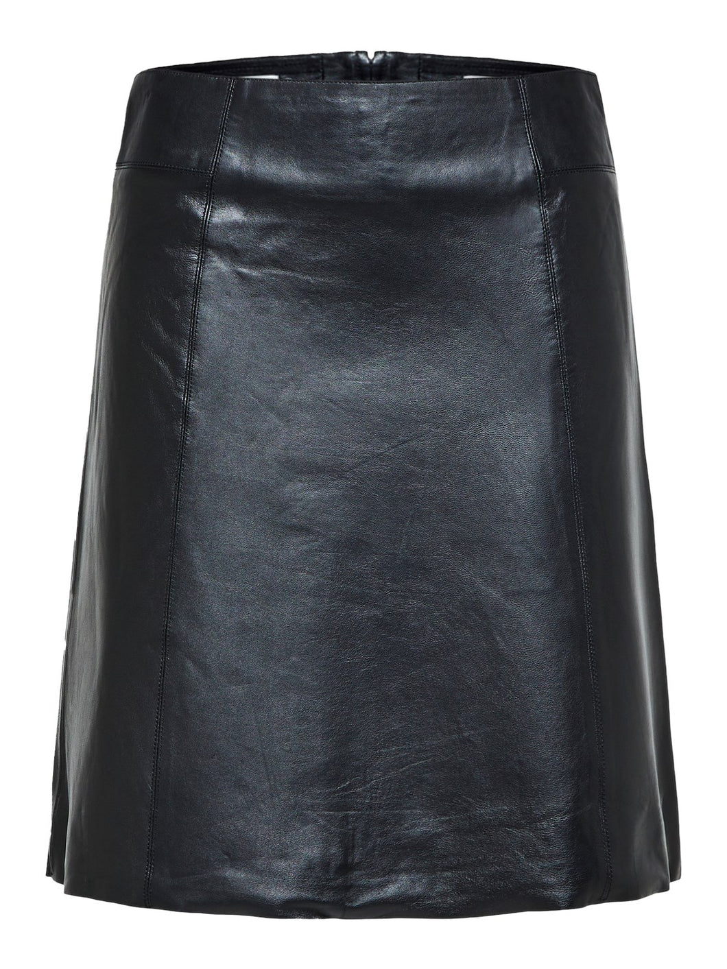 Selected Femme SLFNEW IBI MW LEATHER SKIRT B NOOS