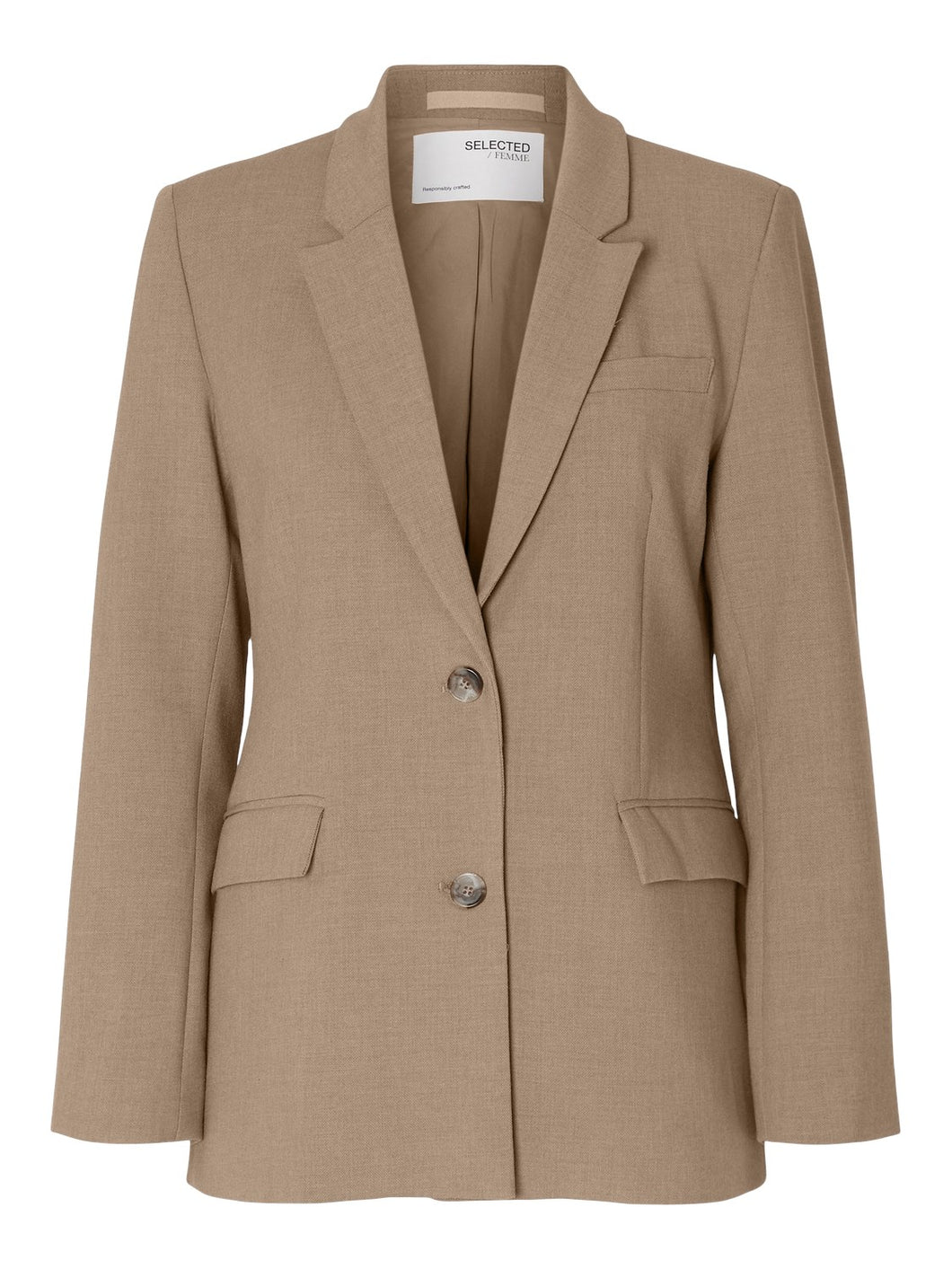 Selected Femme SLFRITA LS CLASSIC BLAZER CAMEL MEL NOOS